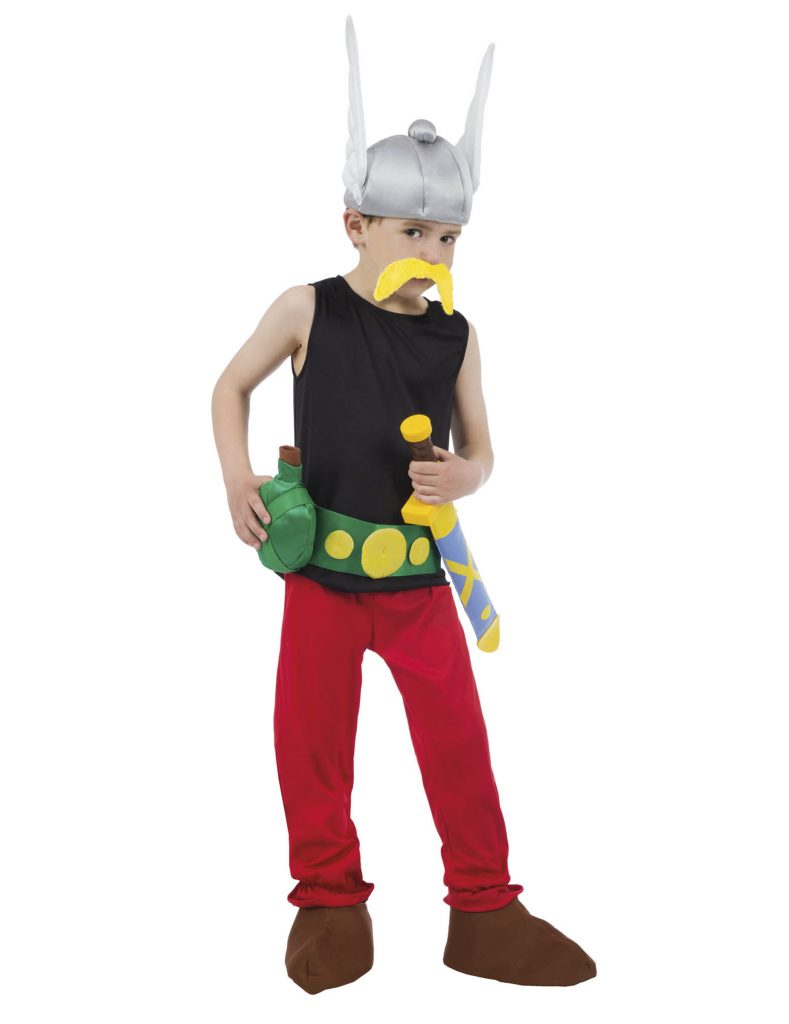 Casque Déguisement Astérix Enfant - Taille Unique - Gris