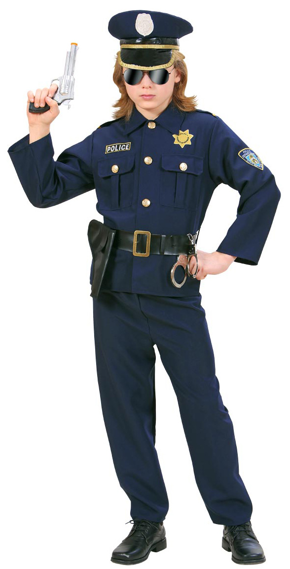 Déguisement policier bleu