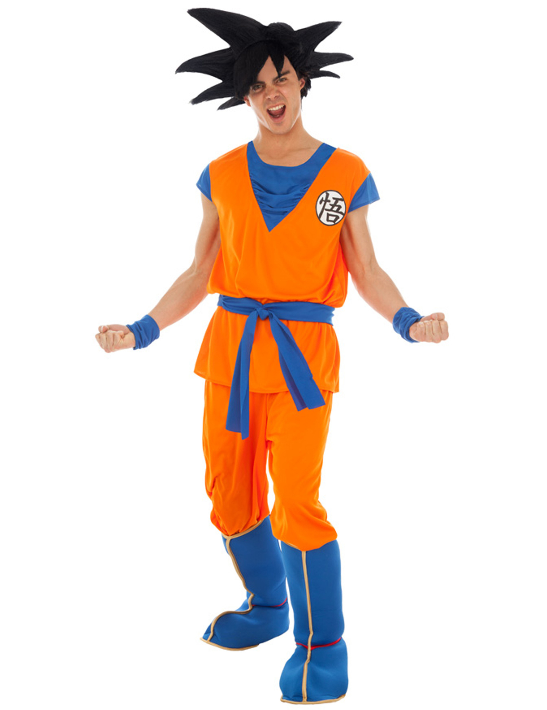 Costume Goku pour enfants garçons Dragon Ball Z Costume, Orange, bleu, T-  Petit
