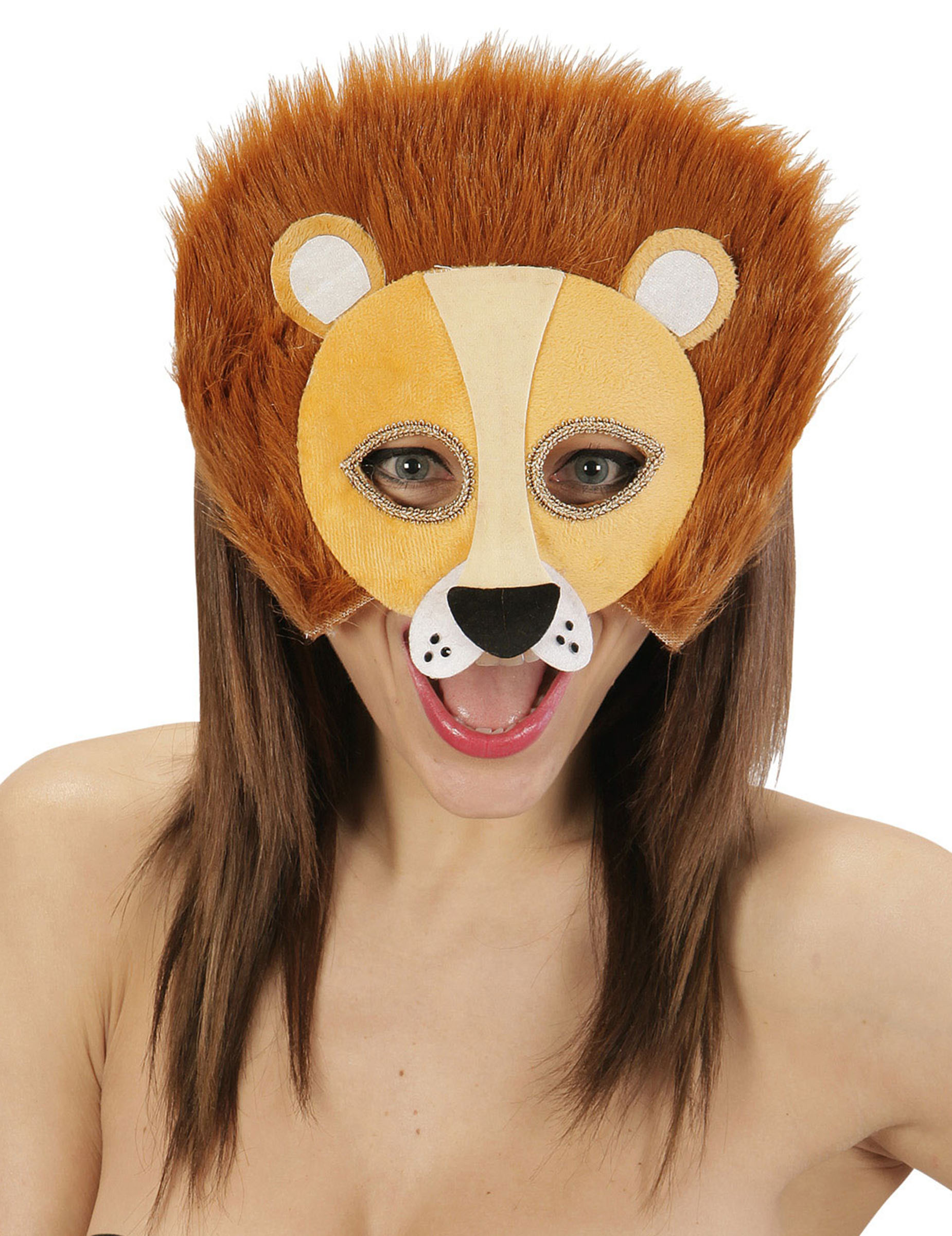 Demi Masque Peluche Lion Adulte Déguisements Cadeaux Pas Chers — Boutique Arlequin Suisse 5228