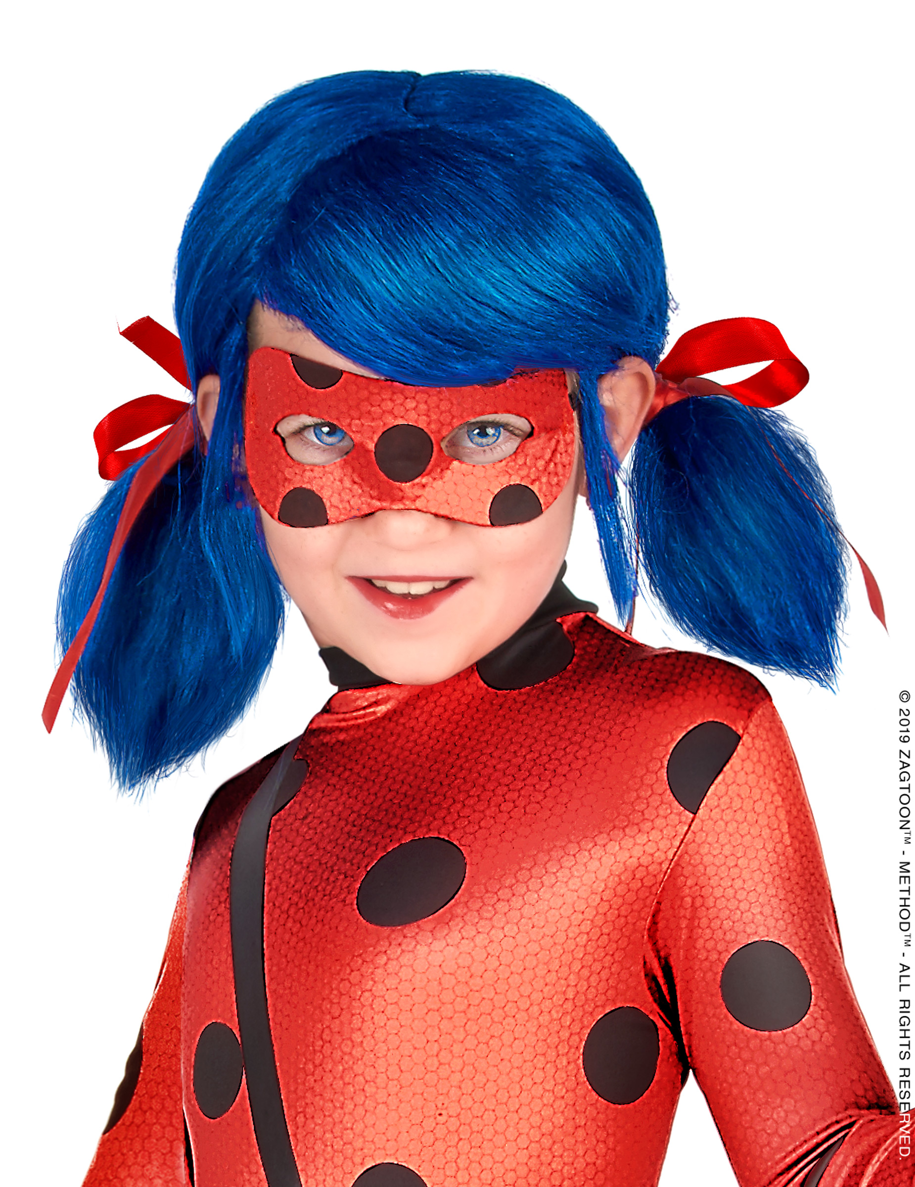 Perruque de Ladybug Miraculous pour enfant 