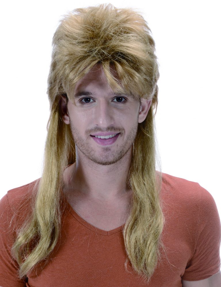 Perruque Coupe Mulet Homme Déguisement Disco Années 70-80 - Perruque Mulet, Moustache, Lunettes Et Accessoires Costume Fête Rétro