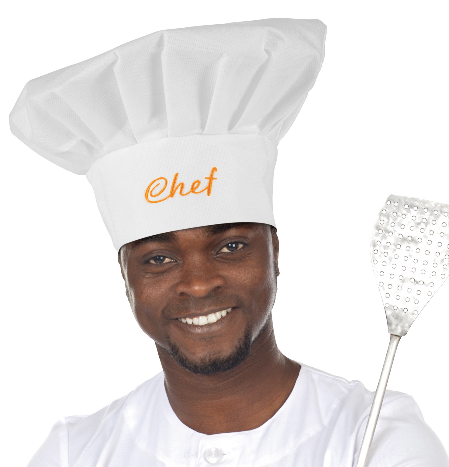 Toque déguisement de Grand Chef - Toque blanche de cuisinier pas chère