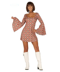 Costume des années 80 et 90, Robe Disco Locomotion Femme, Taille 44-46, Costume de