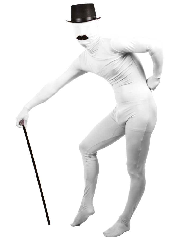 Déguisement Seconde Peau Blanc - Combinaison Complète Adulte - Pour Carnaval, Halloween, Soirée Déguisée