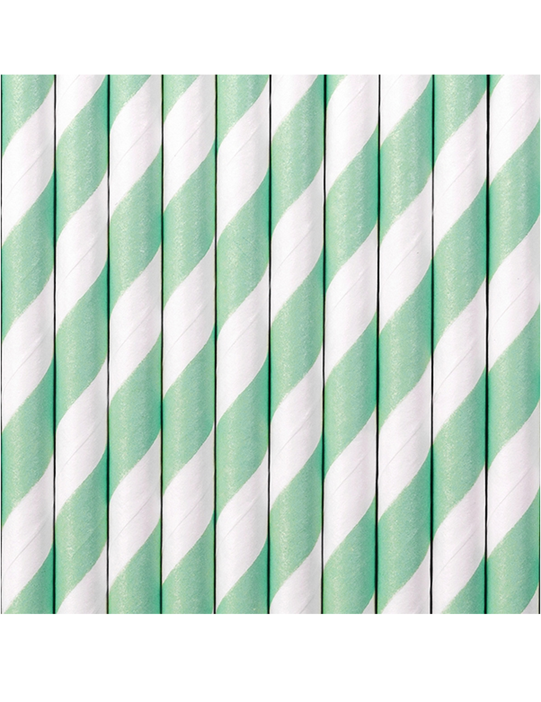 10-pailles-en-carton-rayees-blanches-et-menthe-19-5-cm_322299_1