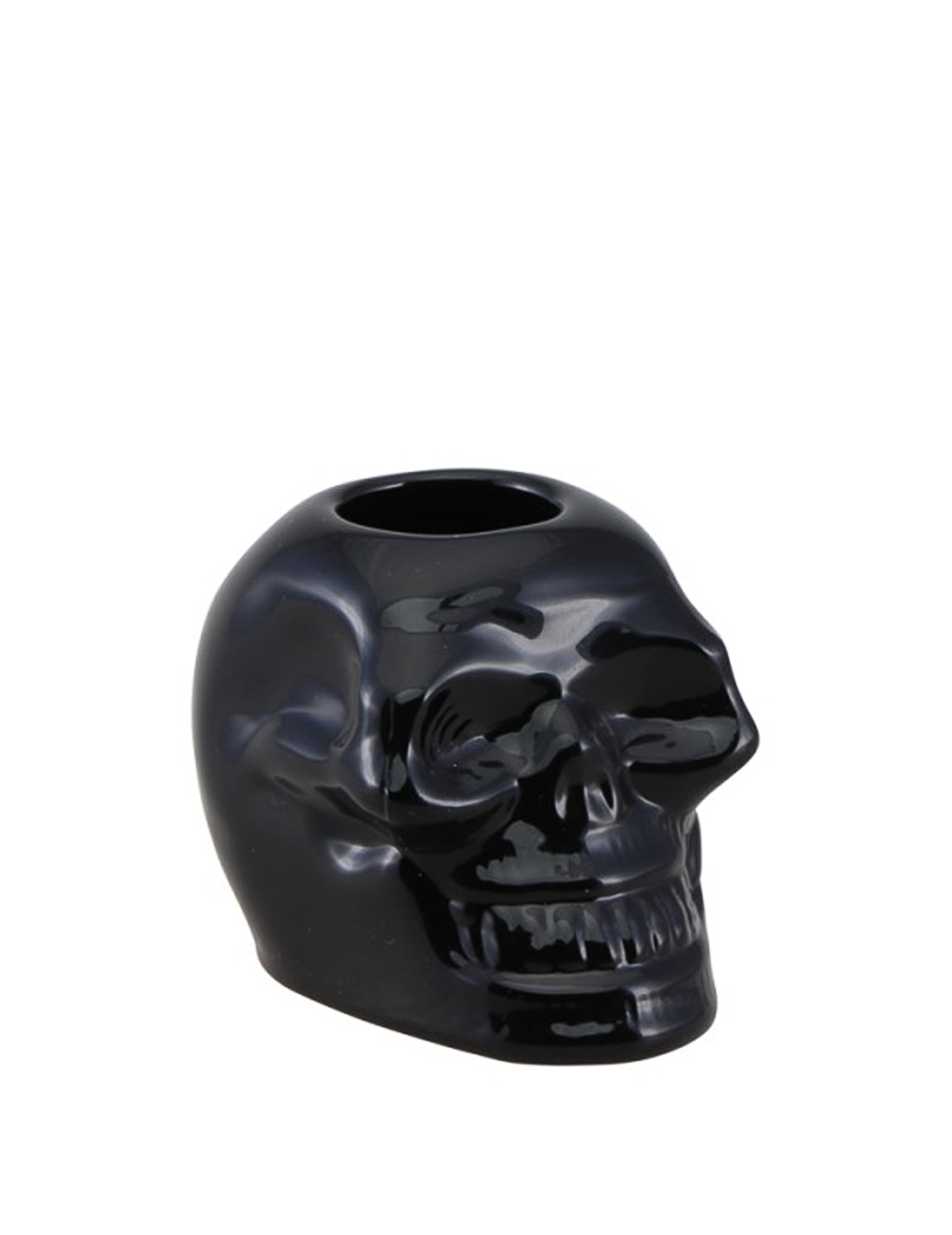 bougeoir-tete-de-mort-noire-5-cm_347343