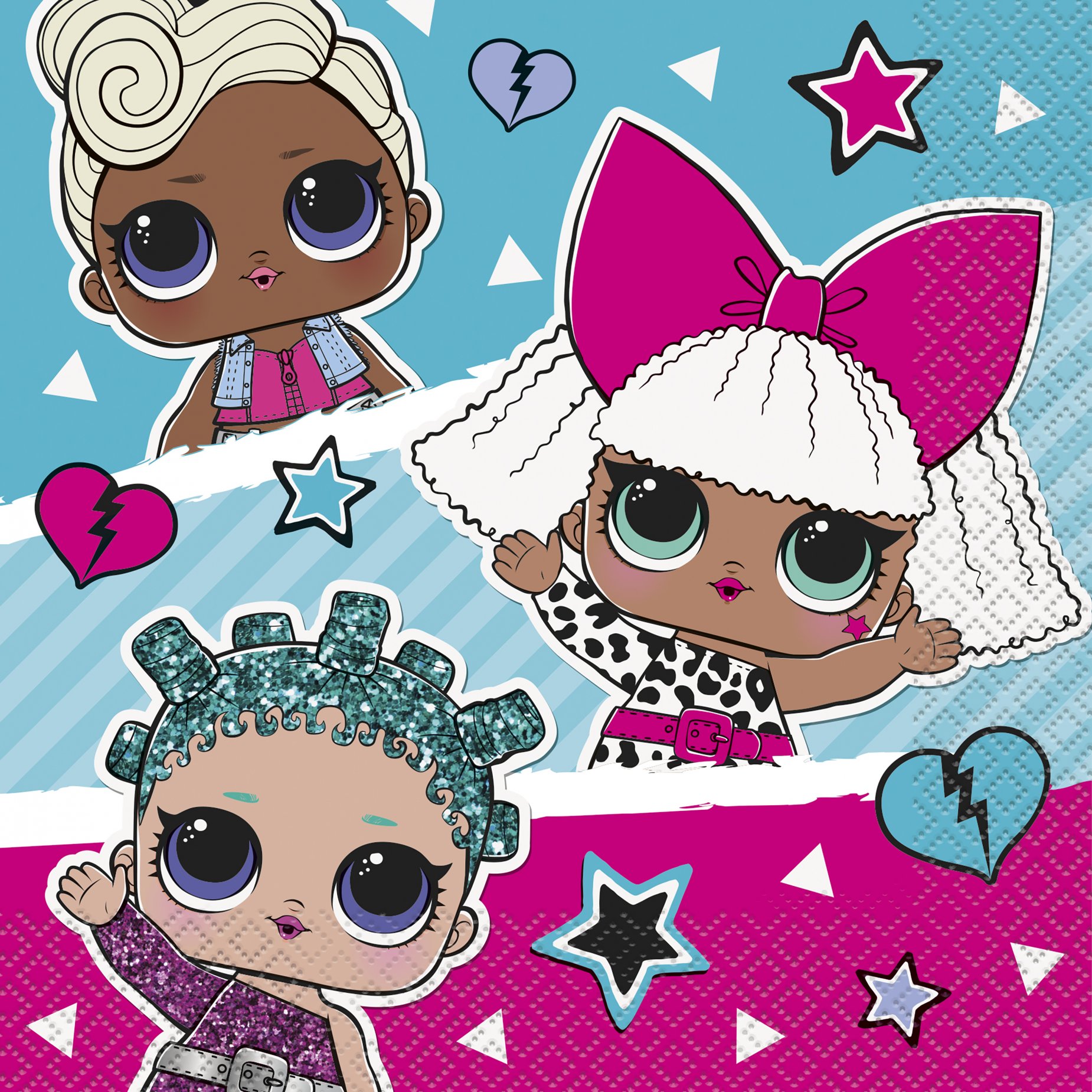 16-serviettes-en-papier-lol-surprise-33-x-33-cm_318404_1