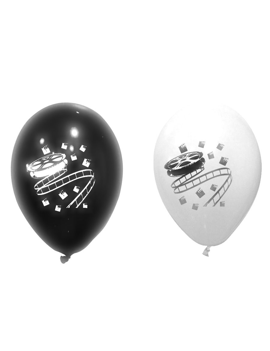 8-ballons-en-latex-cinema-noirs-et-blancs-30-cm_228762
