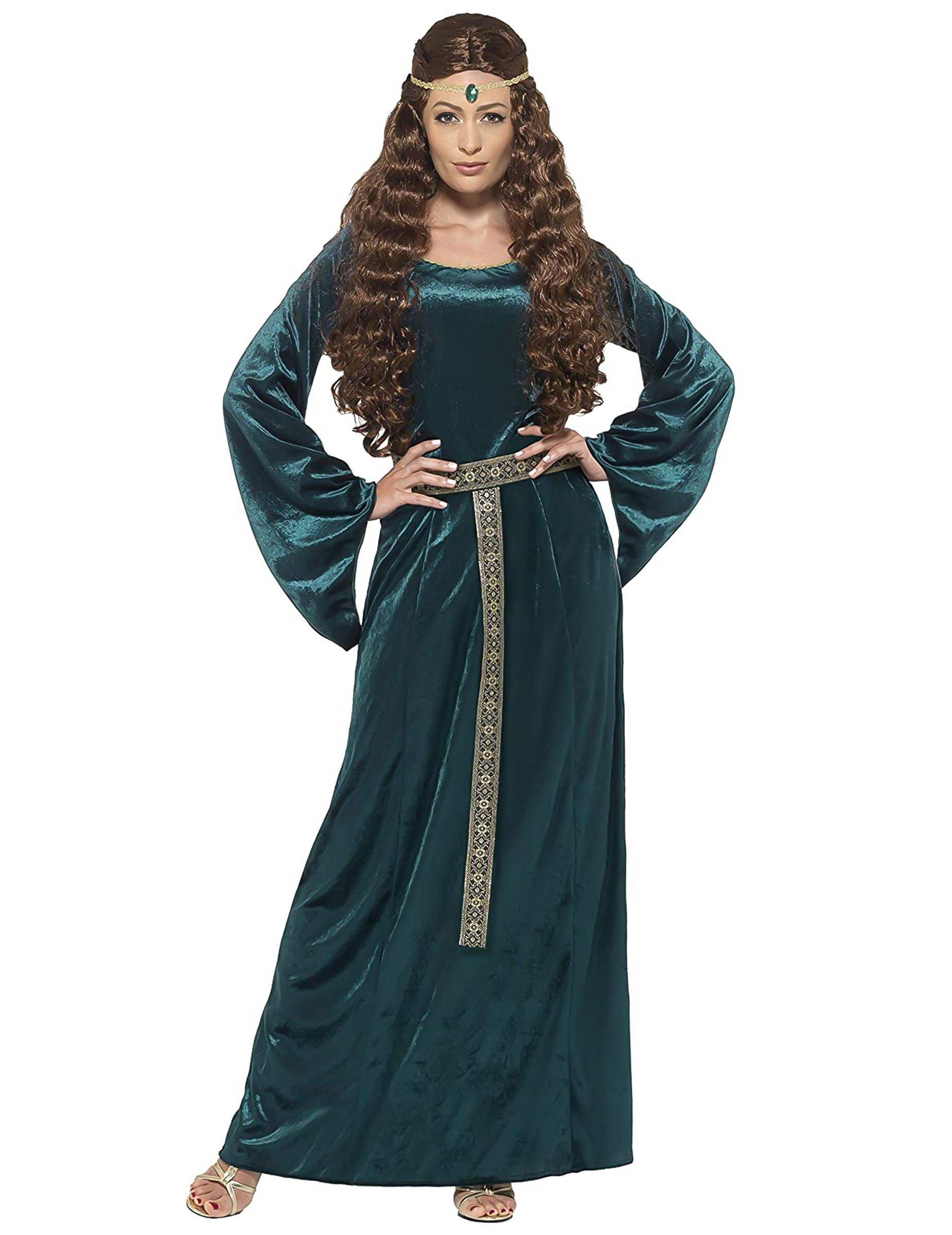 deguisement-reine-medievale-verte-femme_240253_1
