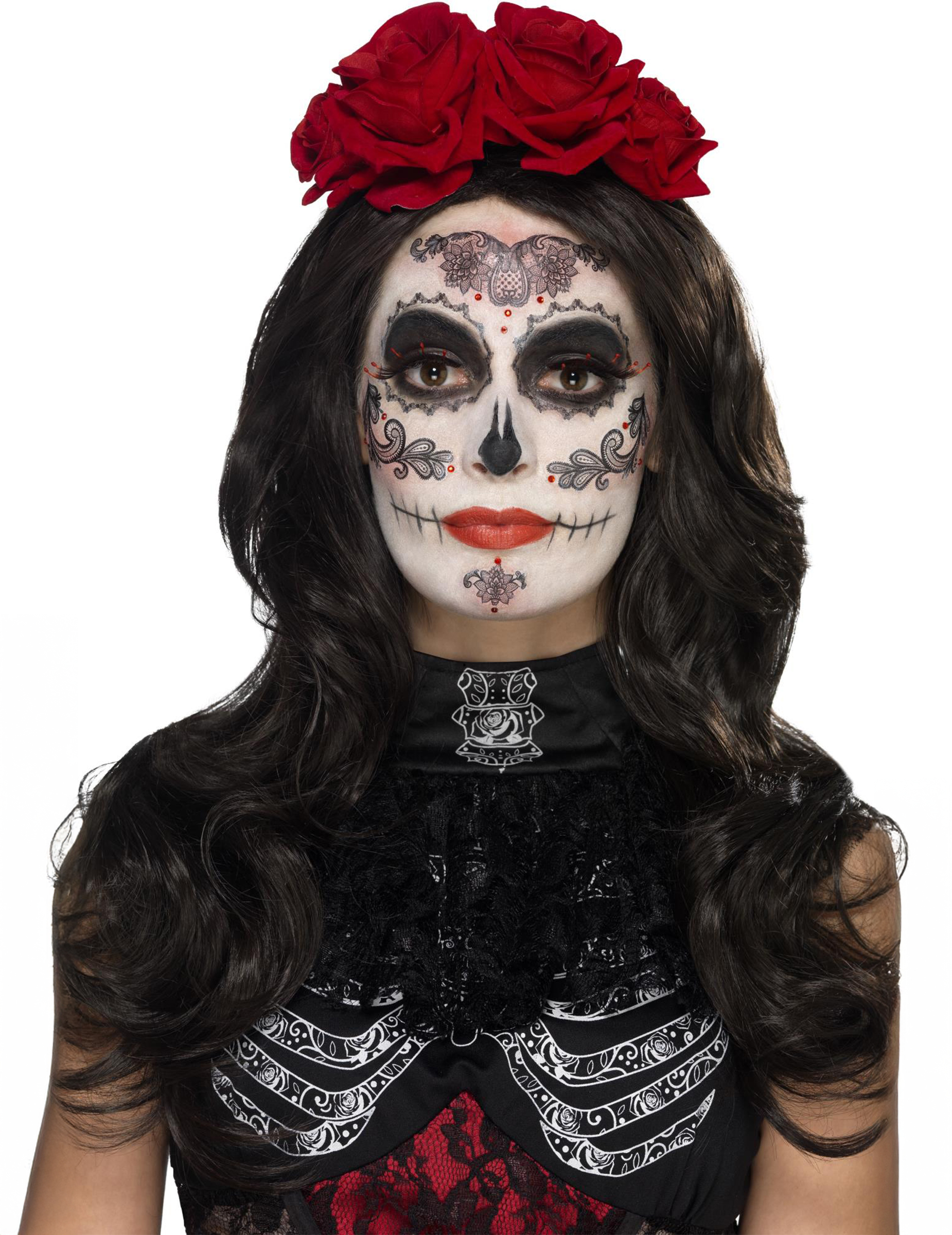 kit-maquillage-glamour-avec-faux-cils-et-bijoux-femme-dia-de-los-muertos_237305