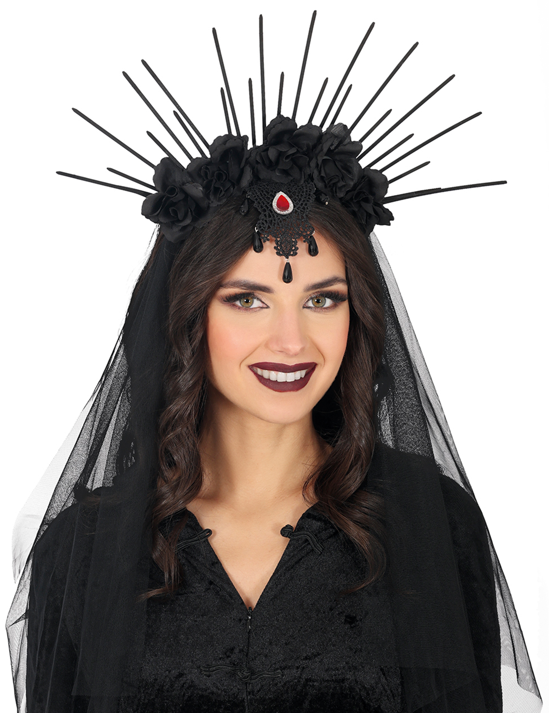 serre-tete-fleurs-avec-voile-noir-femme_346689