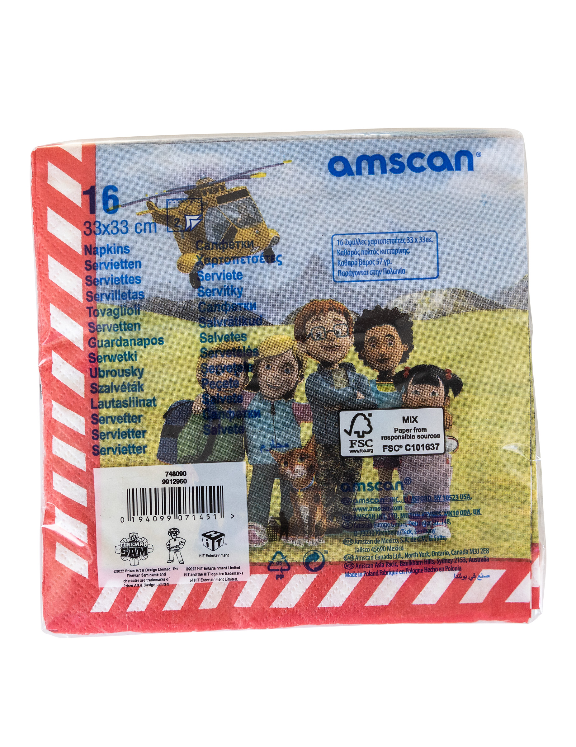 16-serviettes-en-papier-sam-le-pompier-33-x-33-cm_342037_2