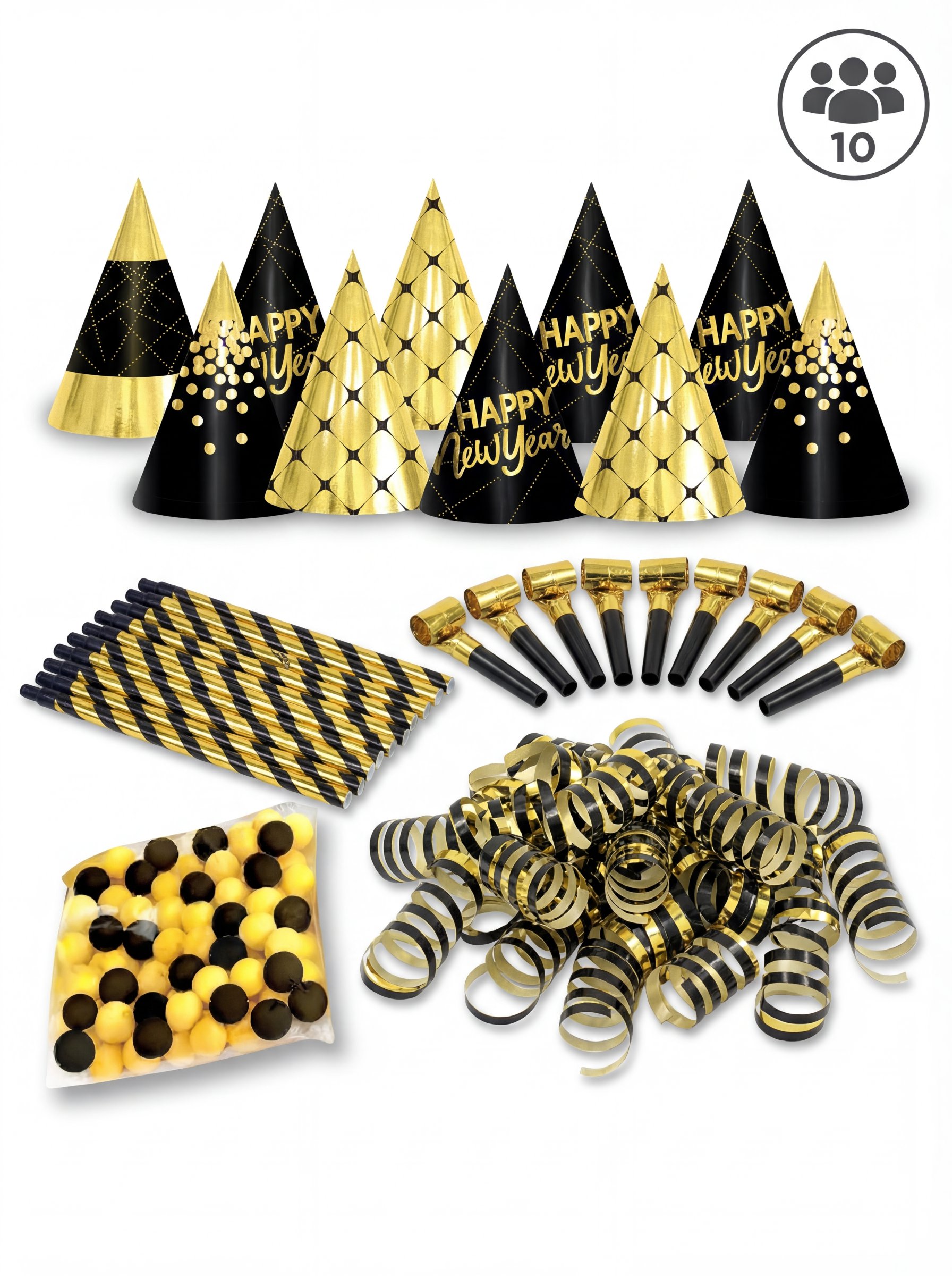 boite-cotillons-nouvel-an-10-personnes-noir-et-dore_350023