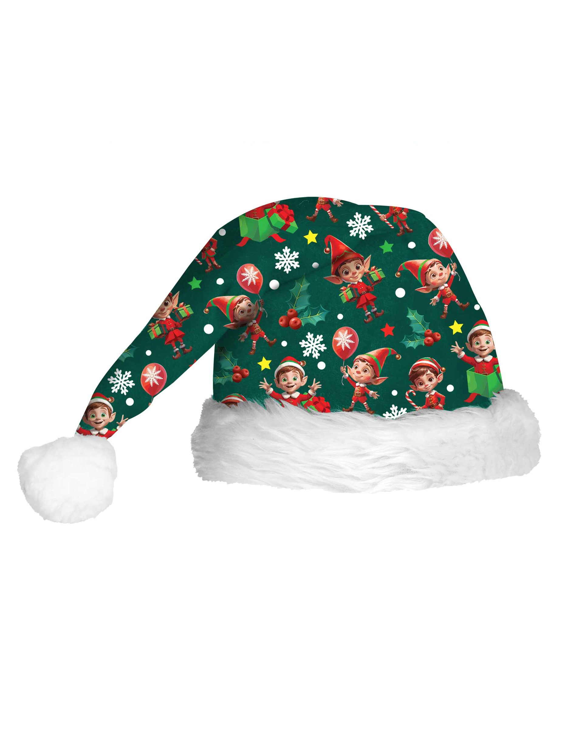 bonnet-de-noel-vert-a-motifs-adulte_349603_1