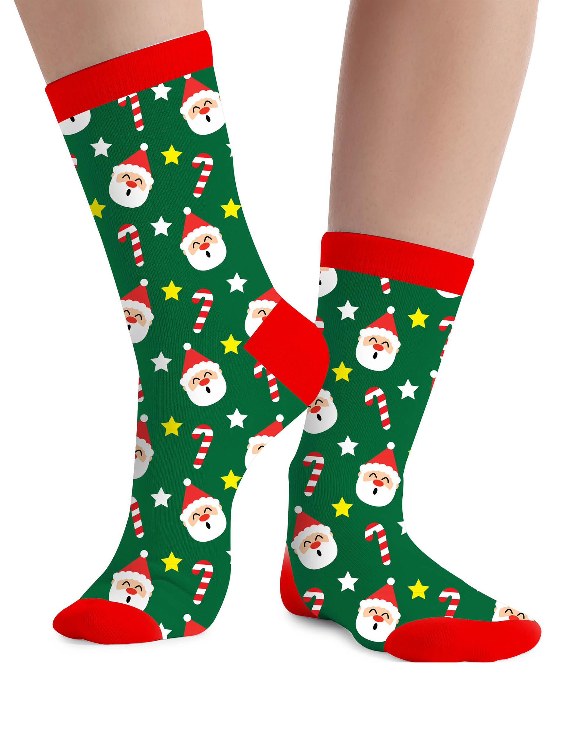 chaussettes-de-noel-vertes-motifs-pere-noel-adulte_349613