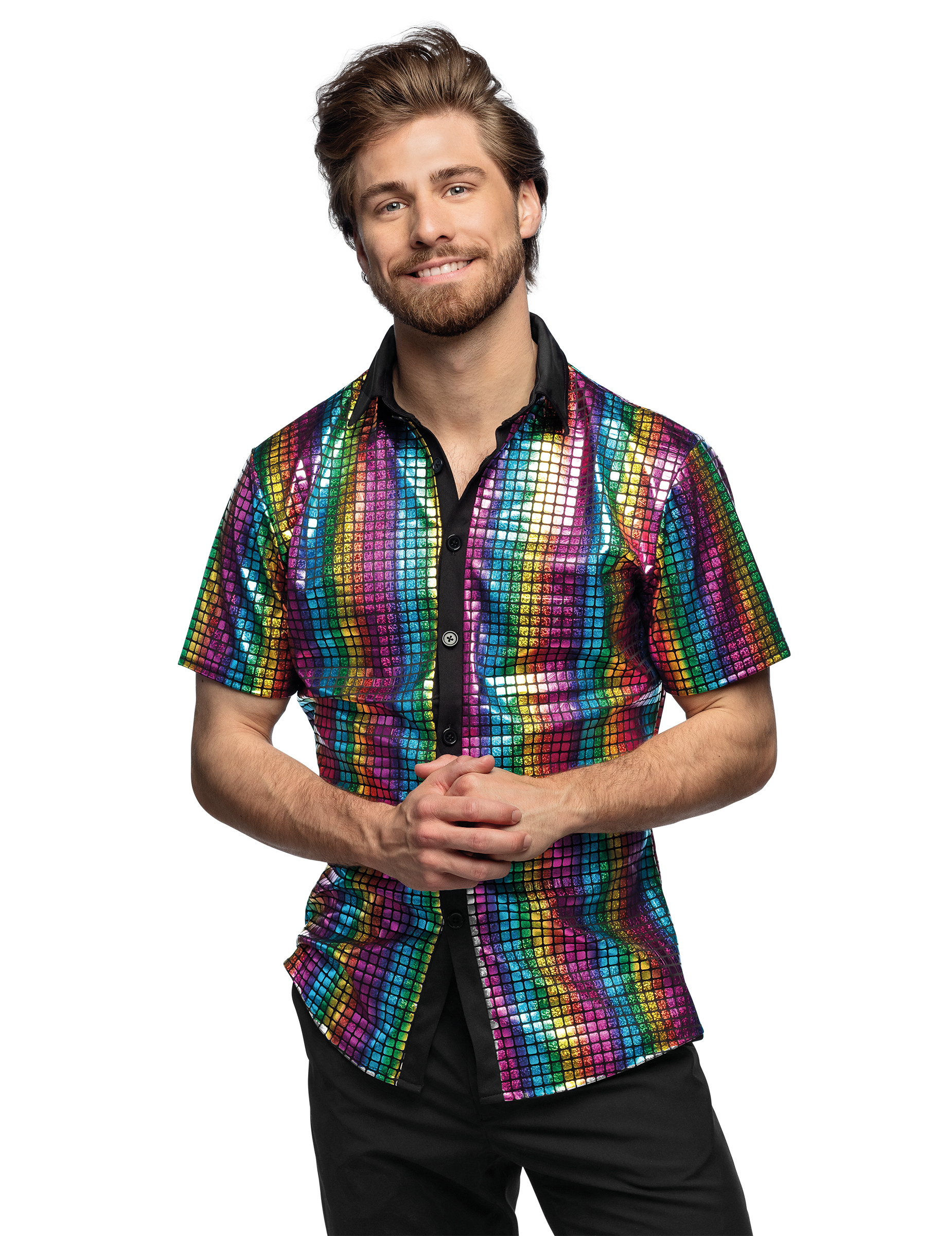 chemise-boule-a-facettes-disco-arc-en-ciel-homme_343501